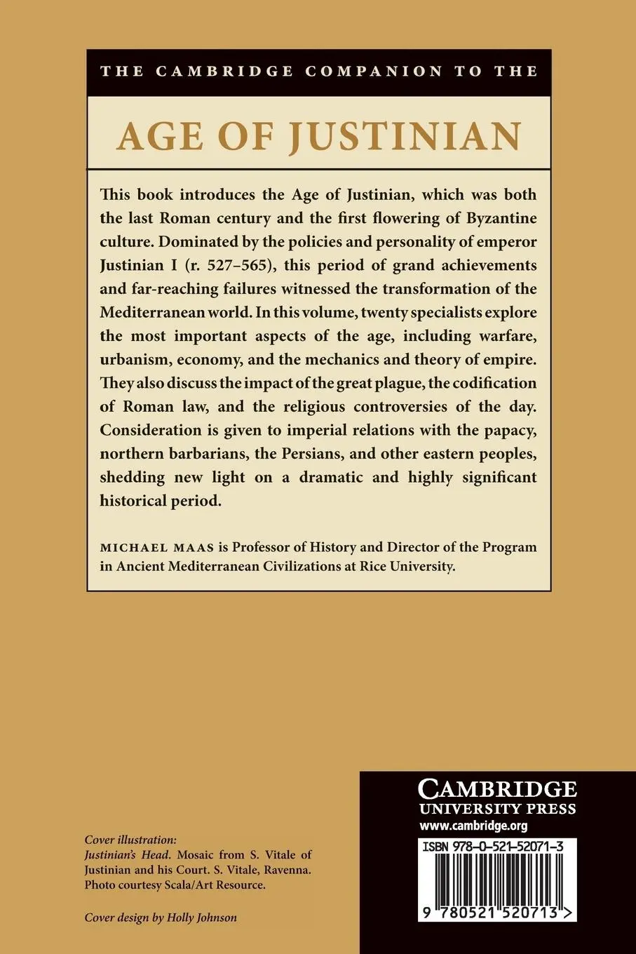Rückseite: 9780521520713 | Camb Companion to Age of Justinian | Michael Maas | Taschenbuch | 2018