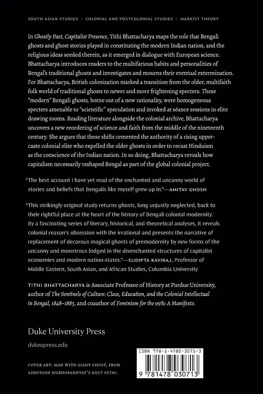 Rückseite: 9781478030713 | Ghostly Past, Capitalist Presence | Tithi Bhattacharya | Taschenbuch