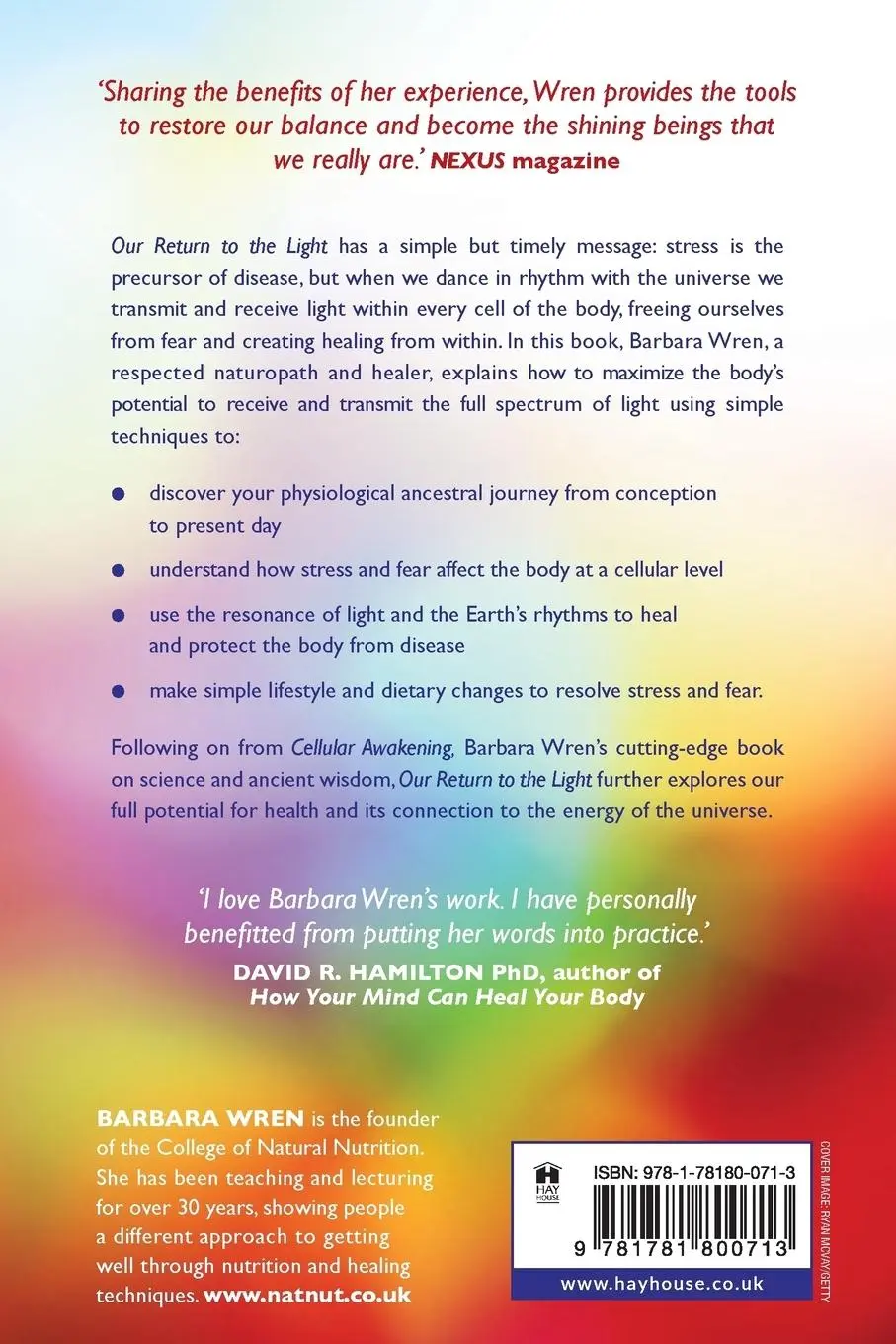 Rückseite: 9781781800713 | Our Return to the Light | A New Path to Health and Healing | Wren