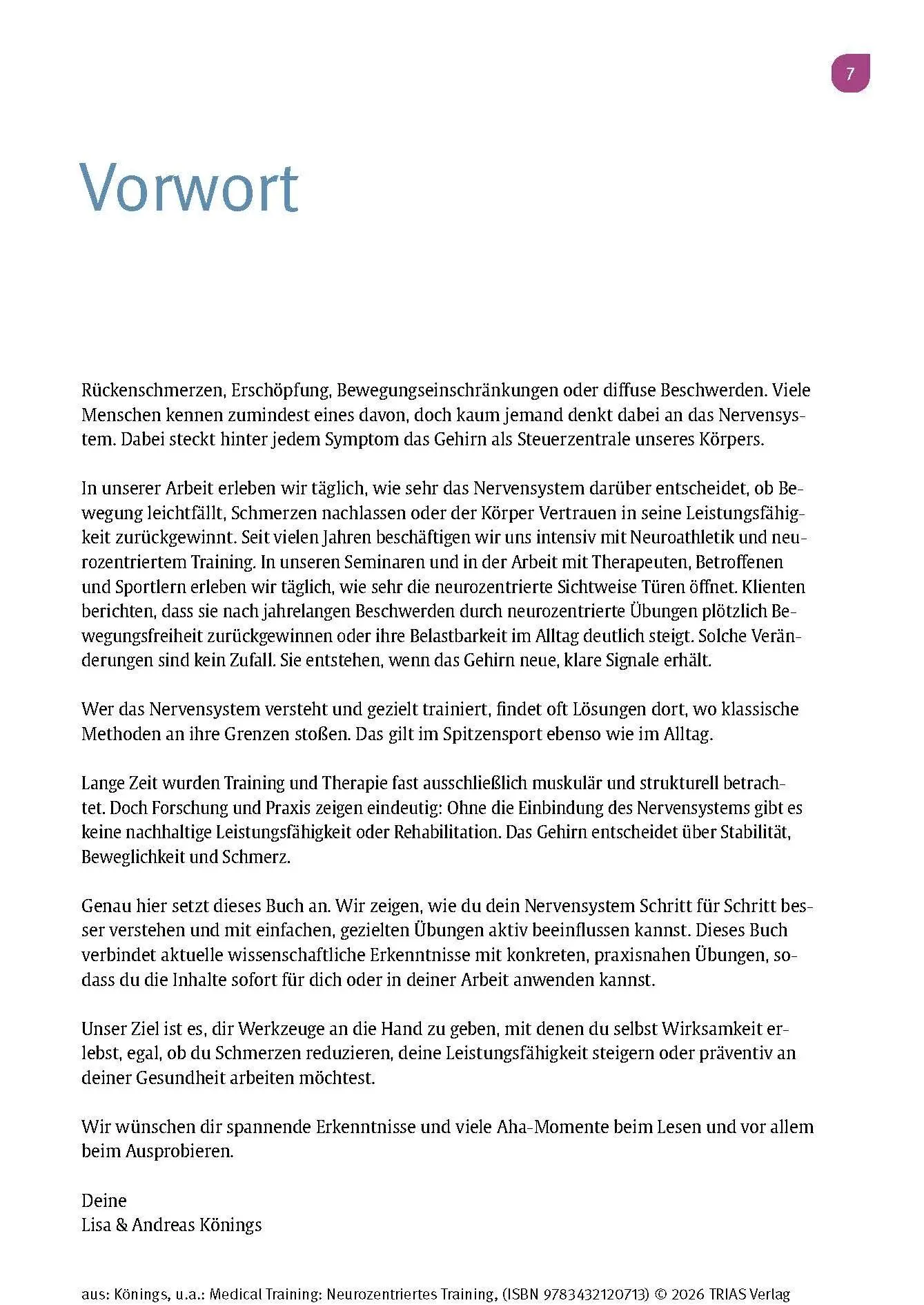 Bild: 9783432120713 | Medical Training: Neurozentriertes Training | Andreas Könings (u. a.)