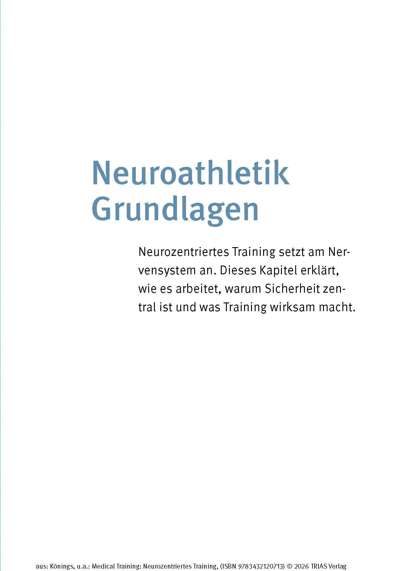 Bild: 9783432120713 | Medical Training: Neurozentriertes Training | Andreas Könings (u. a.)