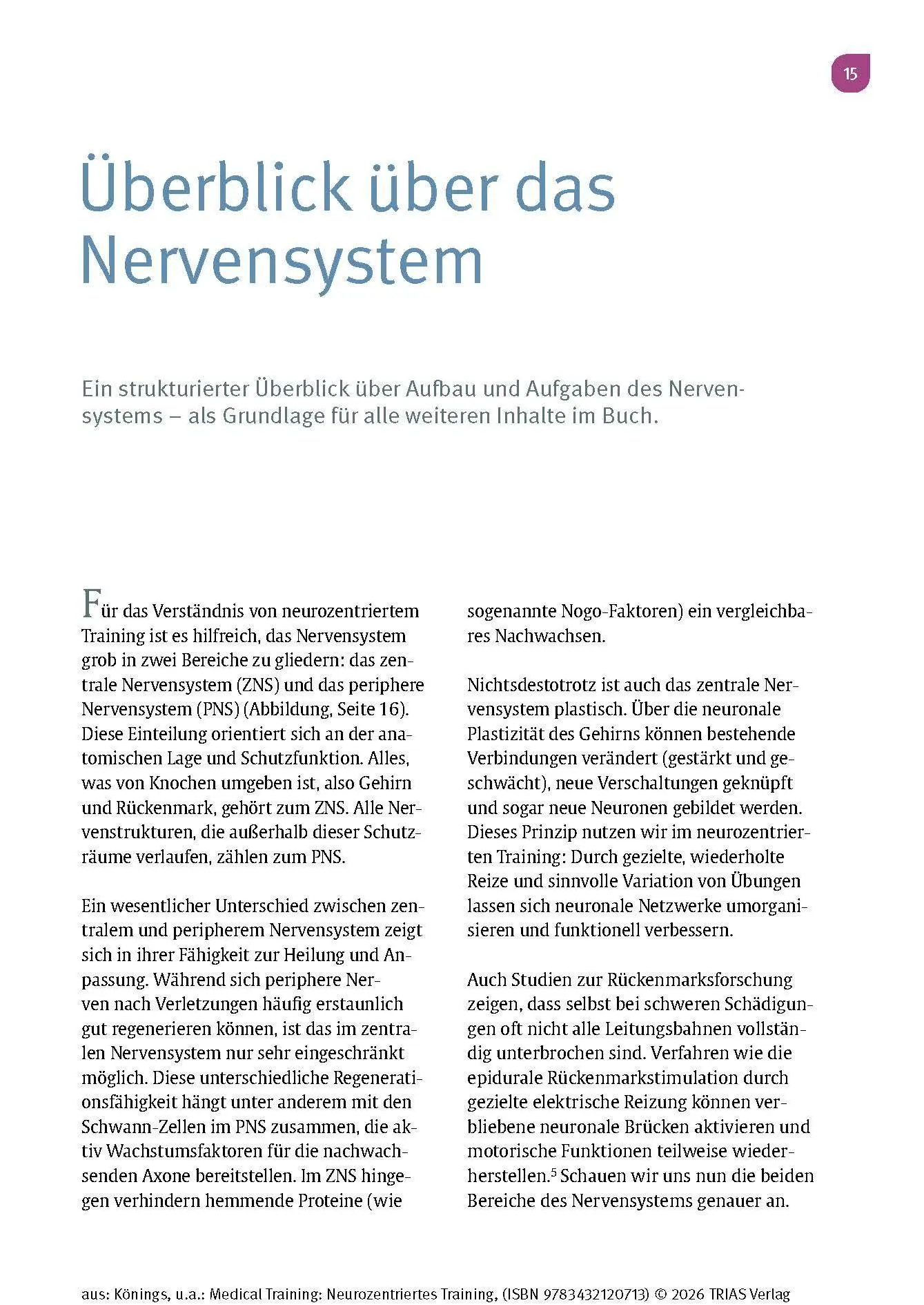 Bild: 9783432120713 | Medical Training: Neurozentriertes Training | Andreas Könings (u. a.)