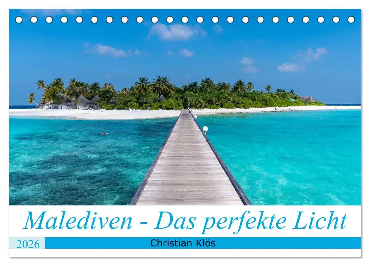 Cover: 9783457660713 | Malediven - Das perfekte Licht (Tischkalender 2026 DIN A5 quer),...