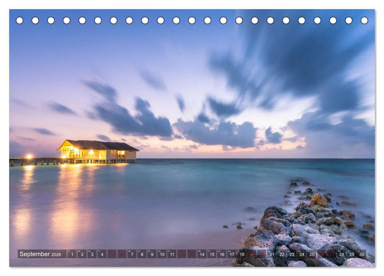Bild: 9783457660713 | Malediven - Das perfekte Licht (Tischkalender 2026 DIN A5 quer),...