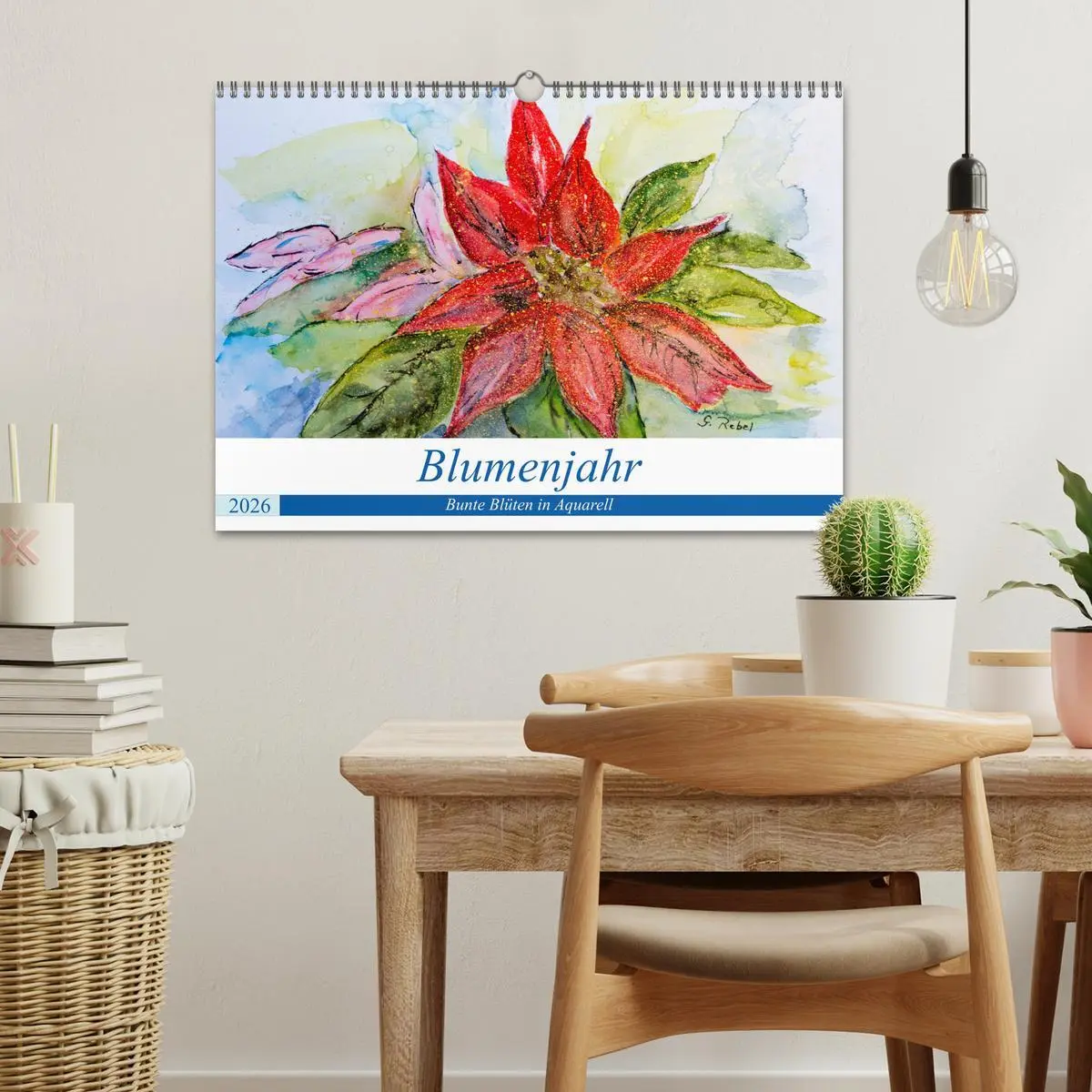 Bild: 9783457970713 | Blumenjahr - Bunte Blüten in Aquarell (Wandkalender 2026 DIN A3...
