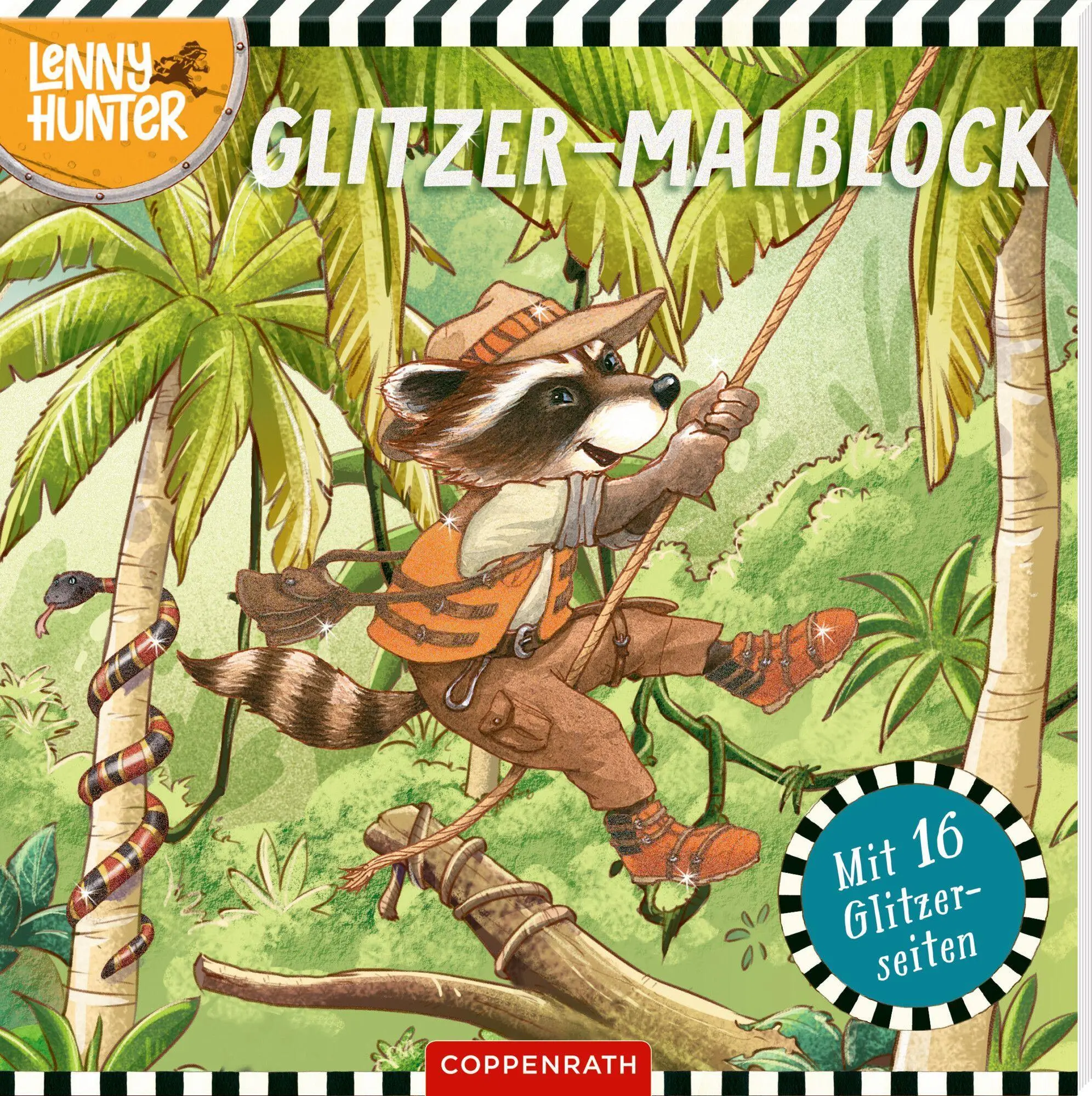 Cover: 9783649650713 | Glitzer-Malblock | Mit 16 Glitzerseiten (Lenny Hunter) | Neuendorf