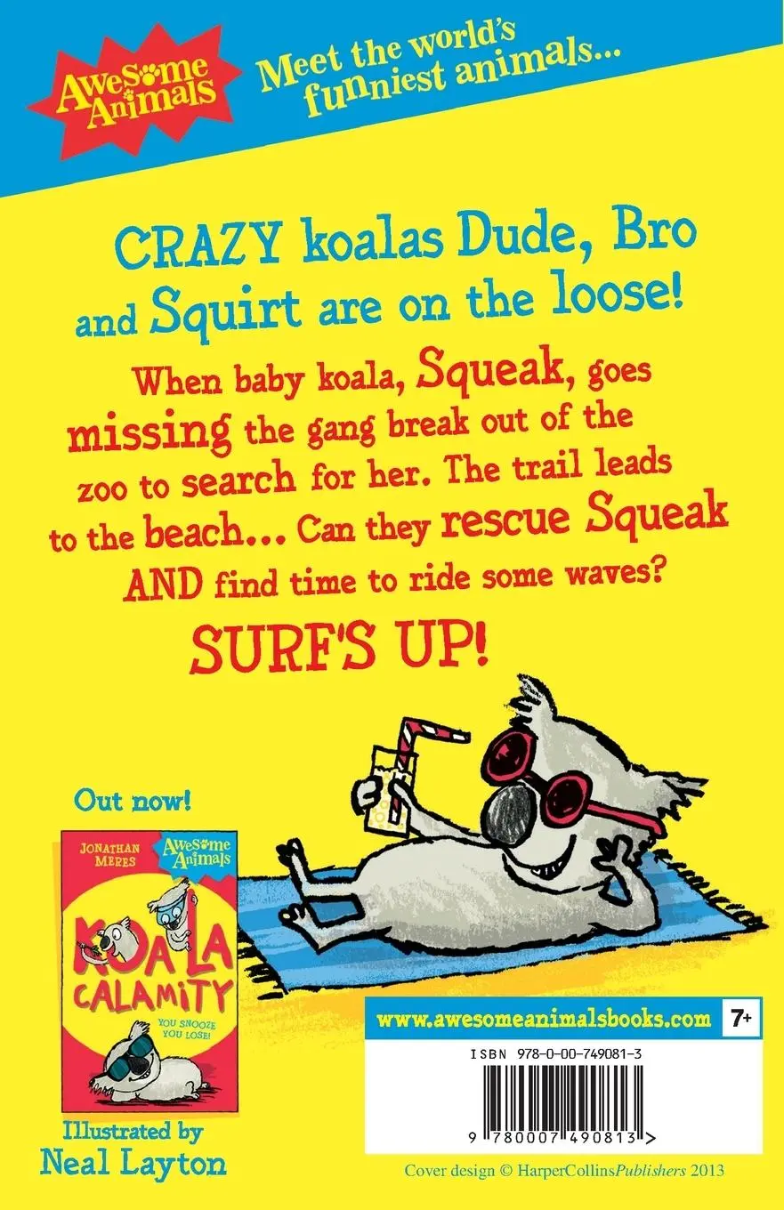Rückseite: 9780007490813 | Koala Calamity - Surf's Up! | Jonathan Meres | Taschenbuch | Englisch