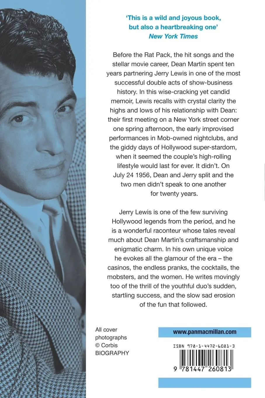 Rückseite: 9781447260813 | Dean And Me | A Love Story | Jerry Lewis (u. a.) | Taschenbuch | 2014
