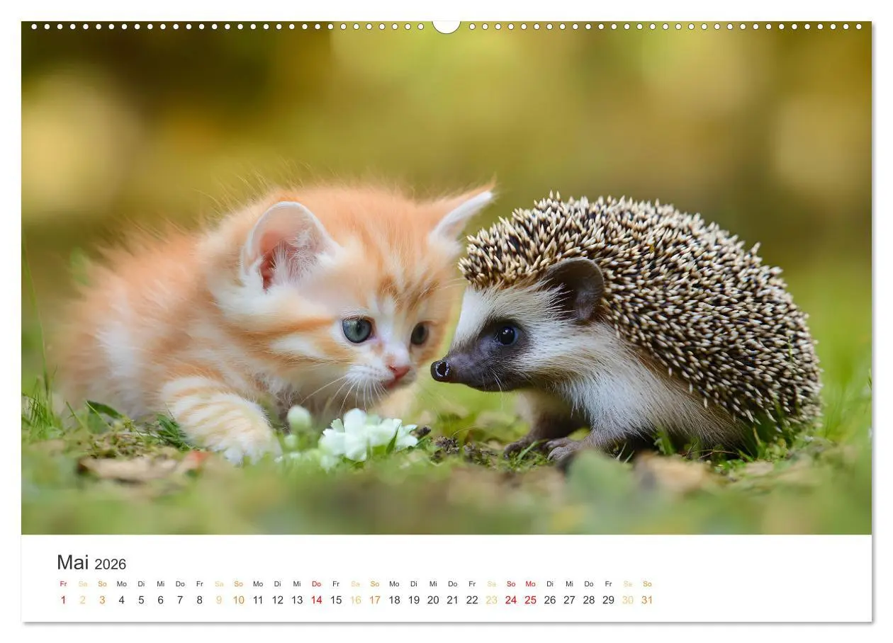 Bild: 9783457340813 | Zauberhafte Katzenbabys (Wandkalender 2026 DIN A2 quer), CALVENDO...