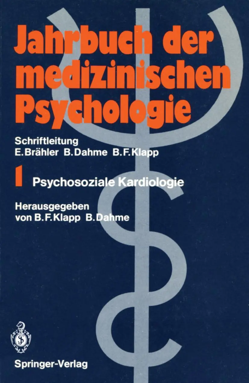 Cover: 9783540190813 | Psychosoziale Kardiologie | Burghard F. Klapp (u. a.) | Taschenbuch