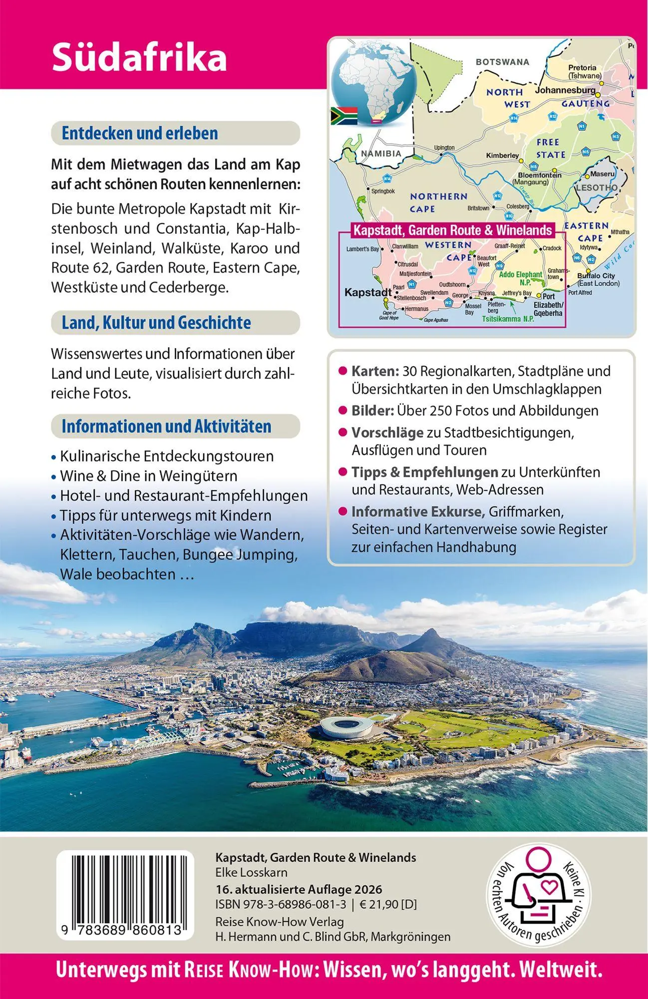 Bild: 9783689860813 | Reise Know-How Reiseführer Südafrika - Kapstadt, Garden Route &amp;...