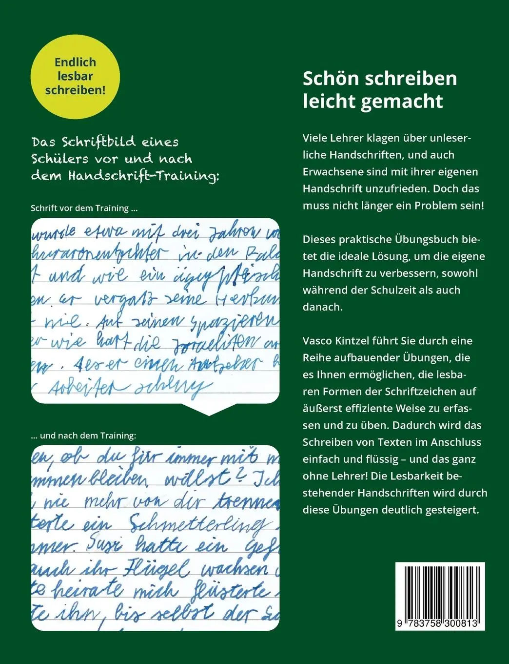 Rückseite: 9783758300813 | Schulausgangsschrift (SAS) lernen und verbessern - Das erfolgreiche...