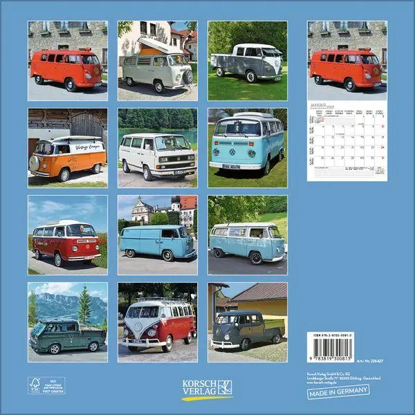 Bild: 9783819300813 | Kult-Transporter 2027 | Verlag Korsch | Kalender | 13 S. | Deutsch