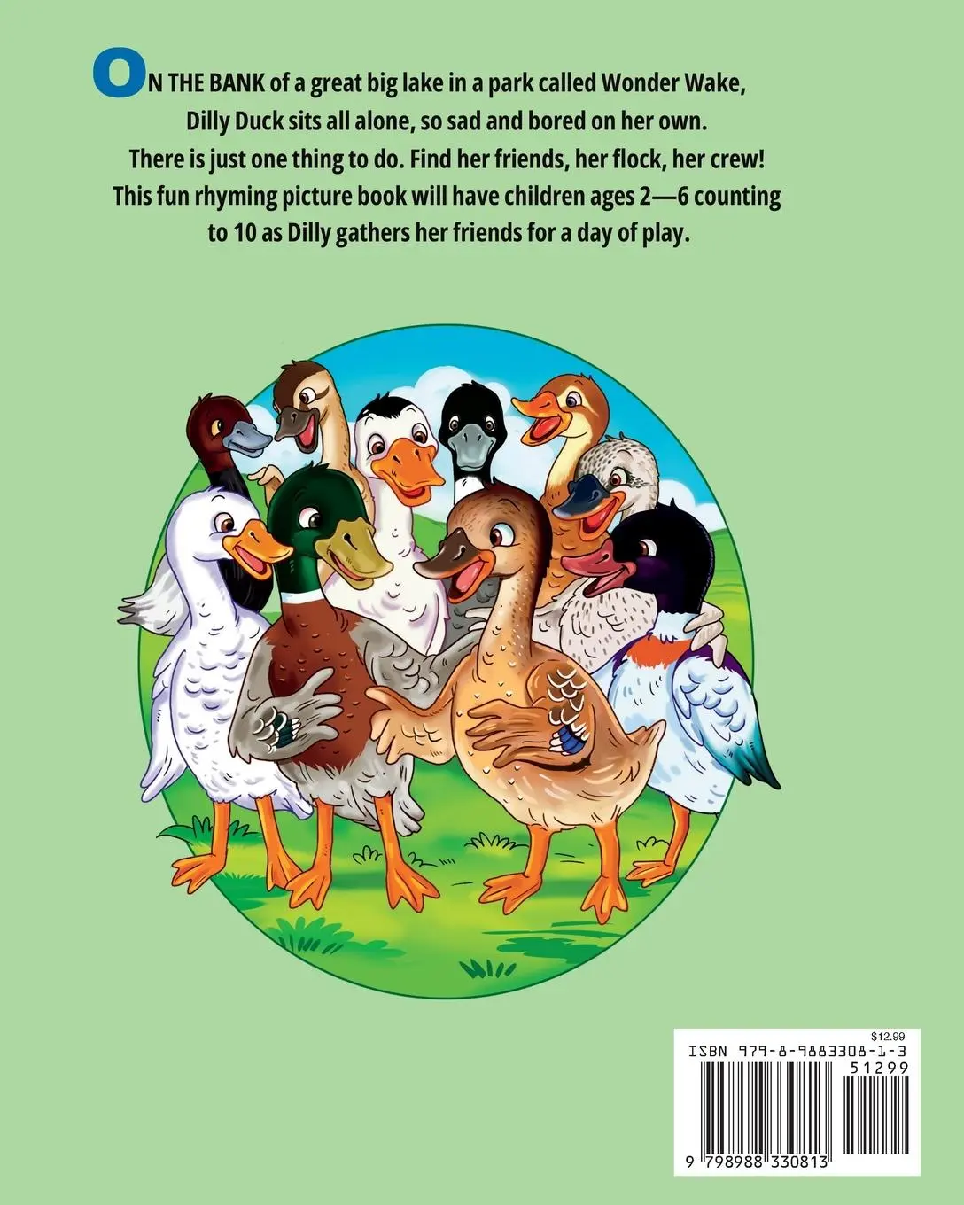 Rückseite: 9798988330813 | Dilly Duck Plays All Day | Holly DiBella-McCarthy | Taschenbuch | 2023
