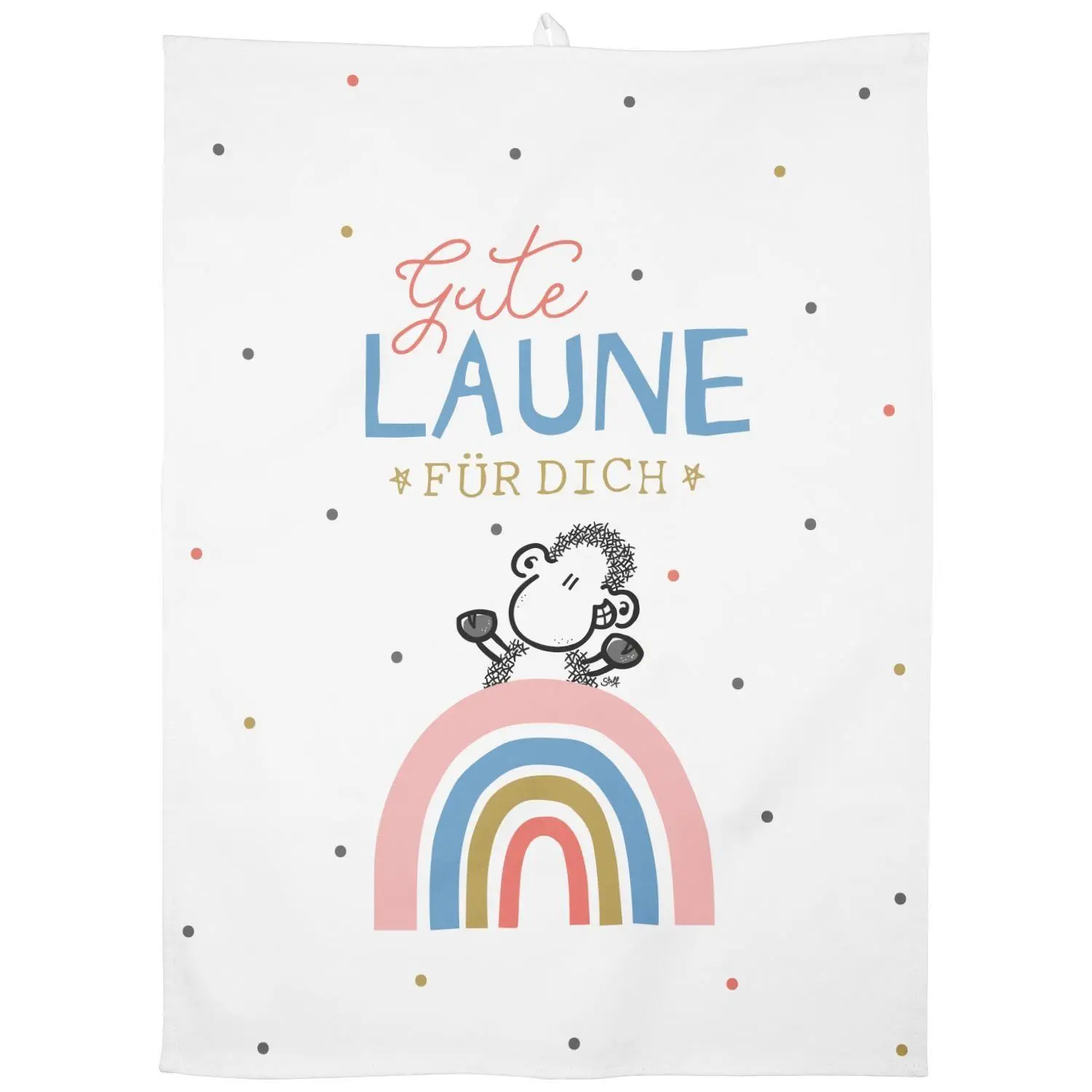 Sheepworld 47091 Geschirrtuch Gute Laune