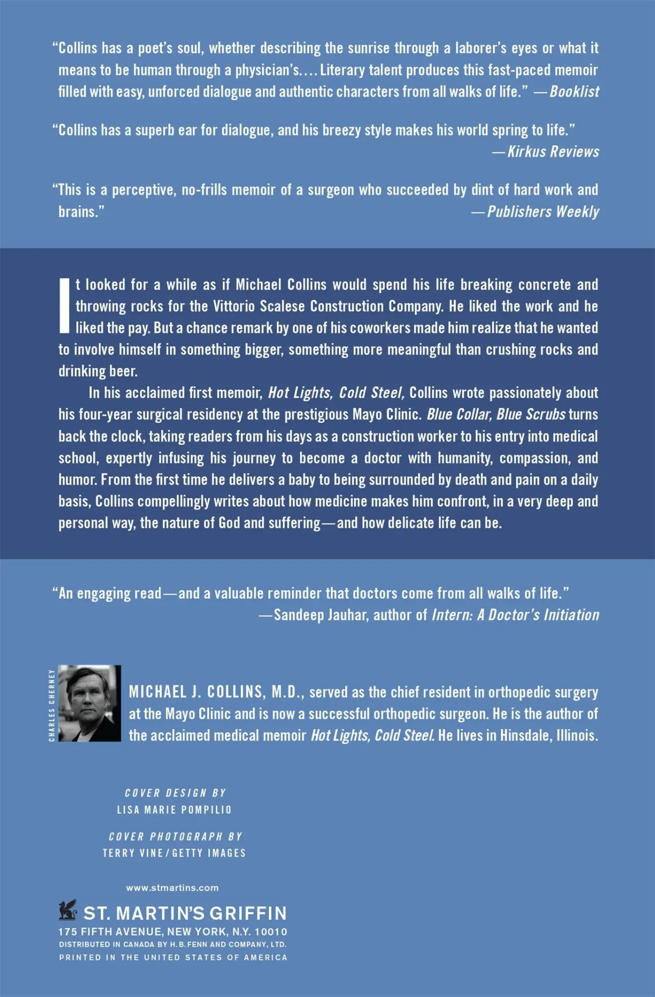 Rückseite: 9780312610913 | Blue Collar, Blue Scrubs | Michael J. Collins | Taschenbuch | Englisch