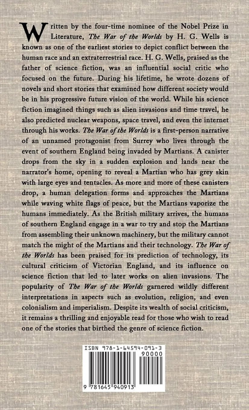 Rückseite: 9781645940913 | The War of the Worlds | The Original Illustrated 1898 Edition | Wells