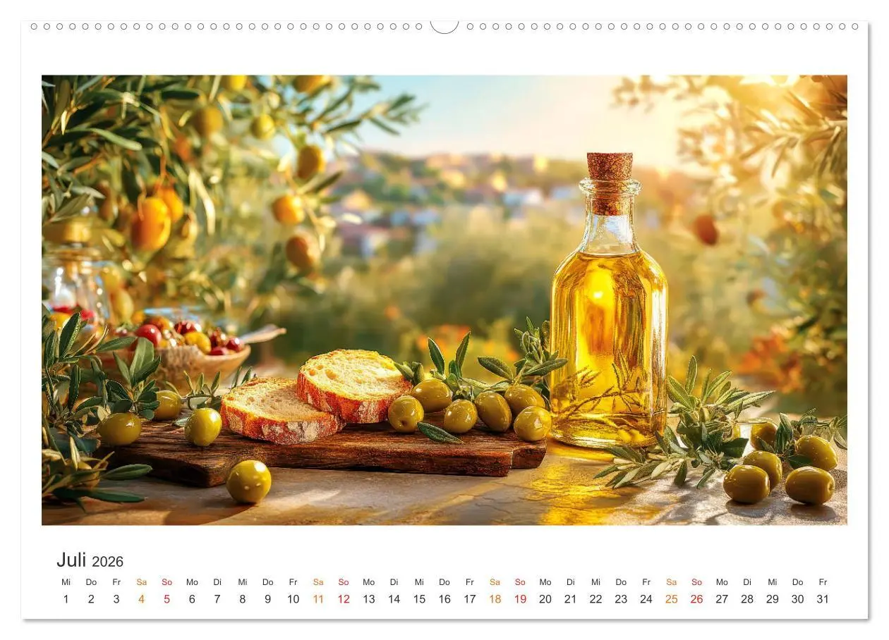 Bild: 9783457260913 | Küchenkalender - ÖL-Welten (hochwertiger Premium Wandkalender 2026...