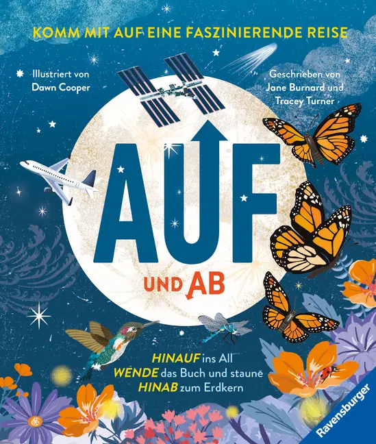Cover: 9783473480913 | Auf und Ab | Hinauf ins All, Wende das Buch, Hinab zum Erdkern | Buch