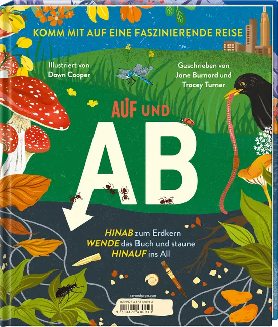 Bild: 9783473480913 | Auf und Ab | Hinauf ins All, Wende das Buch, Hinab zum Erdkern | Buch
