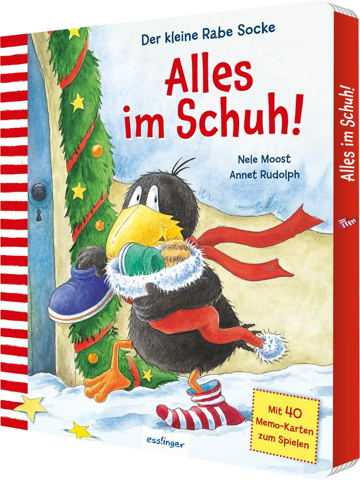 Cover: 9783480240913 | Der kleine Rabe Socke: Alles im Schuh! Mit Memo-Spiel | Nele Moost