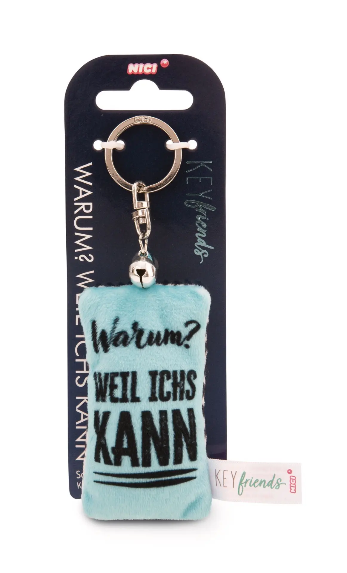 Cover: 4012390621013 | Nici 62101 Schlüsselanhänger Mini Plüschkissen Warum? Weil | 62101