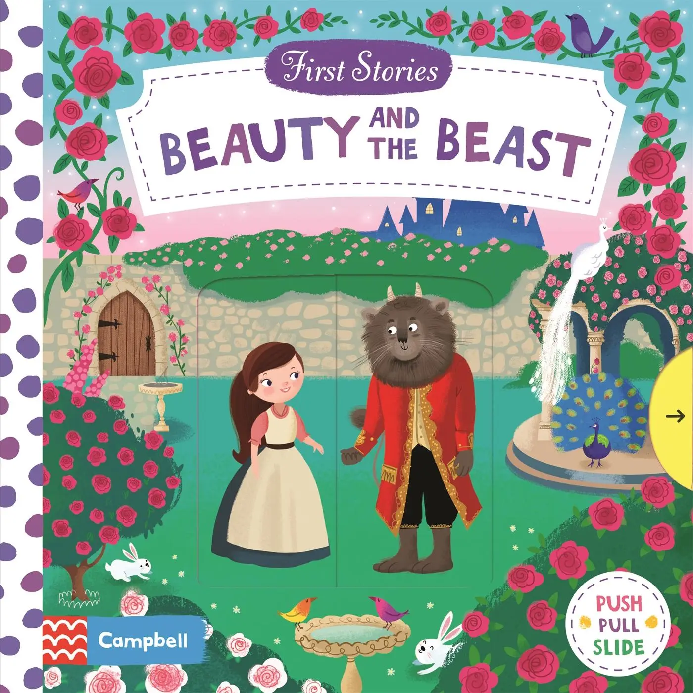 Cover: 9781509821013 | Beauty and the Beast | A Push, Pull and Slide Book | Campbell Books