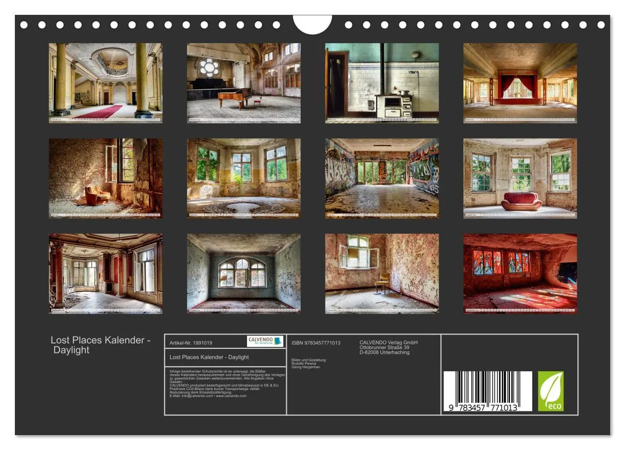 Bild: 9783457771013 | Lost Places Kalender - Daylight (Wandkalender 2026 DIN A4 quer),...