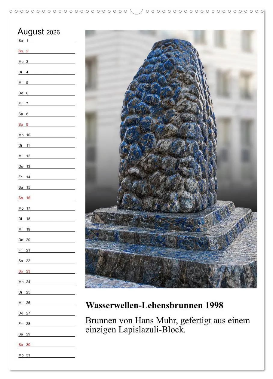 Bild: 9783516311013 | Brunnenkunst in Wien (hochwertiger Premium Wandkalender 2026 DIN A2...