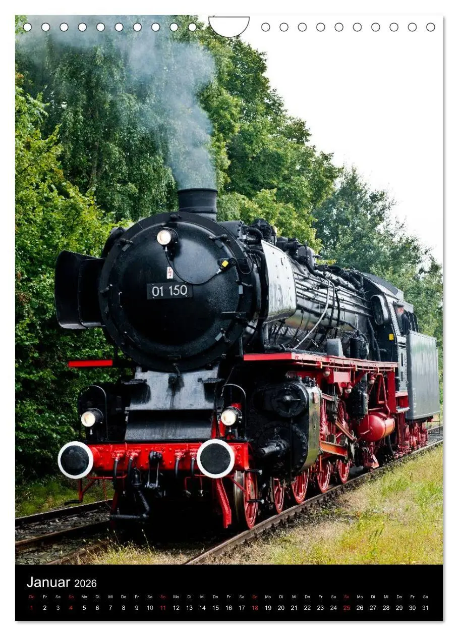 Bild: 9783516481013 | Dampflok 01 150 (Wandkalender 2026 DIN A4 hoch), CALVENDO...