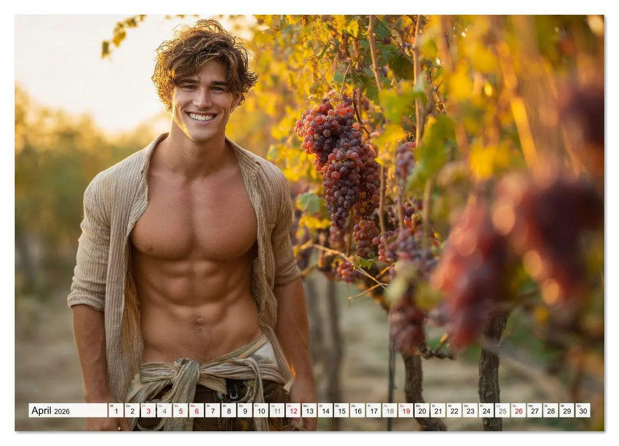 Bild: 9783516621013 | Sexy Männer - Die Unschuld vom Lande (Wandkalender 2026 DIN A2...