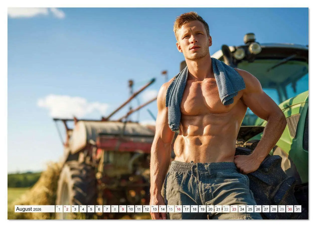 Bild: 9783516621013 | Sexy Männer - Die Unschuld vom Lande (Wandkalender 2026 DIN A2...