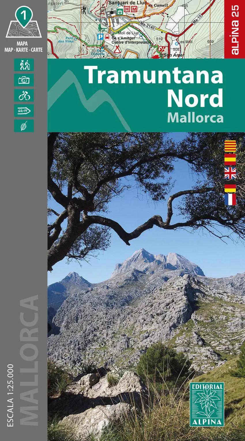 Bild: 9788470111013 | Tramuntana Nord | 1:25000 | (Land-)Karte | Spanisch | 2024