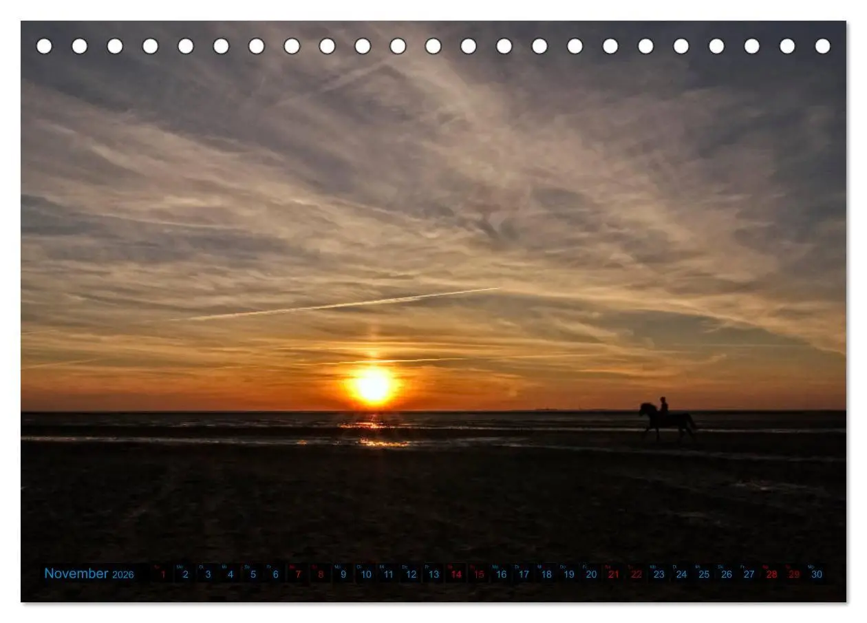 Bild: 9783457761113 | Sonnenuntergänge, an der Nordseeküste vor Cuxhaven (Tischkalender...