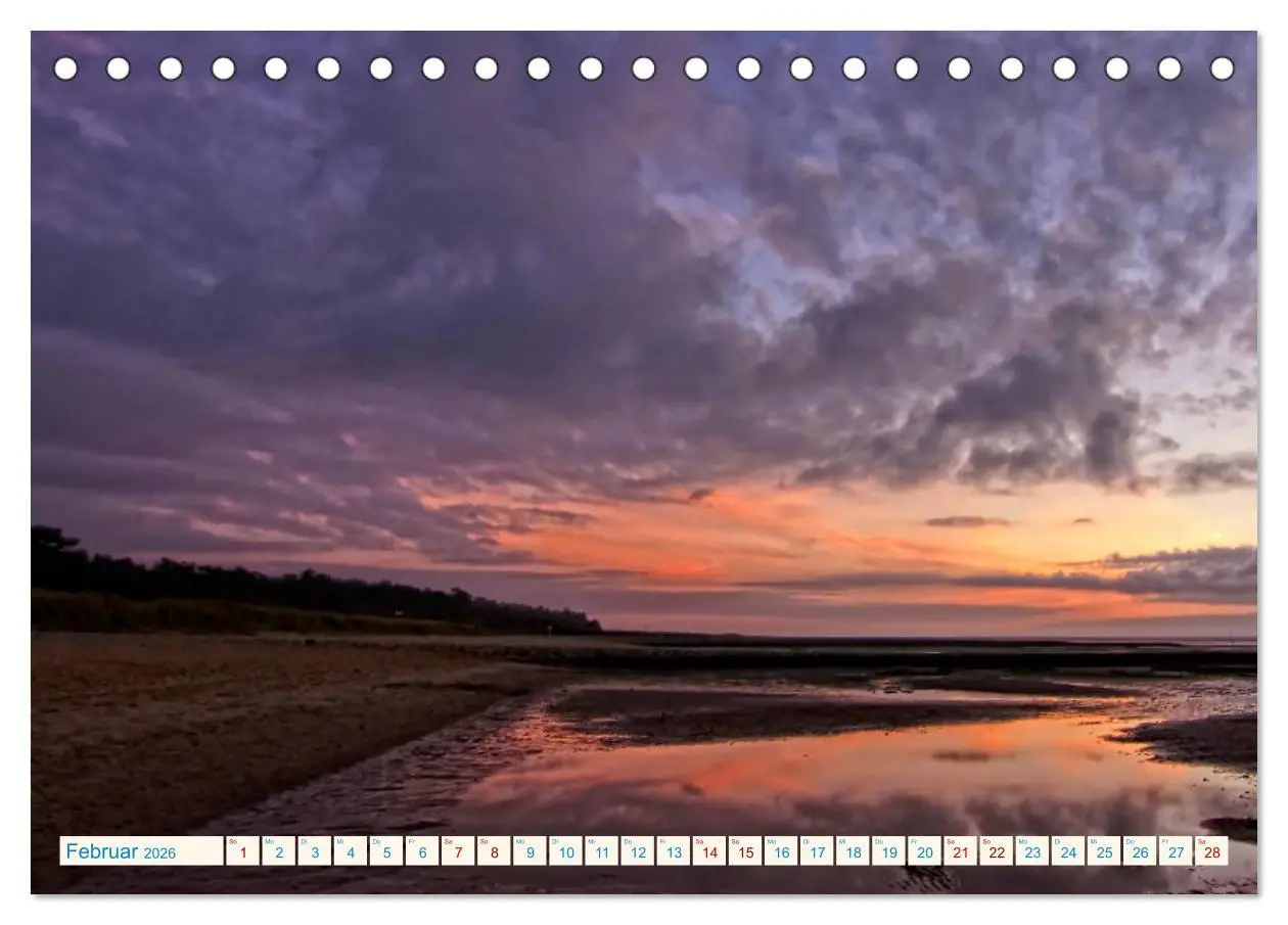 Bild: 9783457761113 | Sonnenuntergänge, an der Nordseeküste vor Cuxhaven (Tischkalender...
