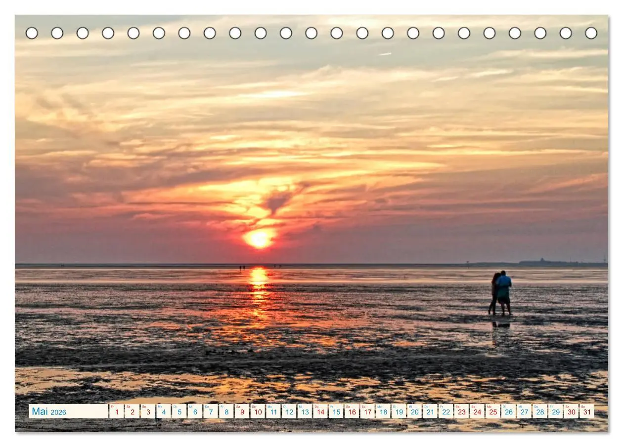 Bild: 9783457761113 | Sonnenuntergänge, an der Nordseeküste vor Cuxhaven (Tischkalender...