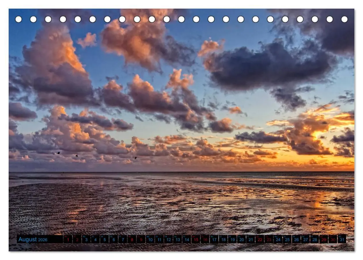 Bild: 9783457761113 | Sonnenuntergänge, an der Nordseeküste vor Cuxhaven (Tischkalender...