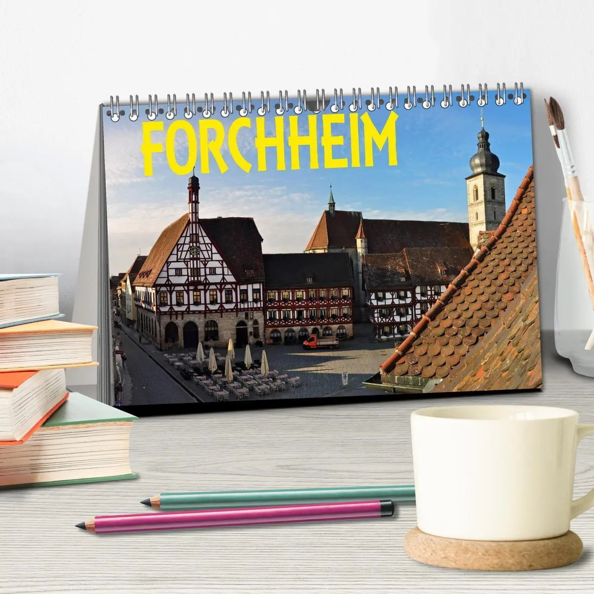 Bild: 9783516091113 | Forchheim (Tischkalender 2026 DIN A5 quer), CALVENDO Monatskalender
