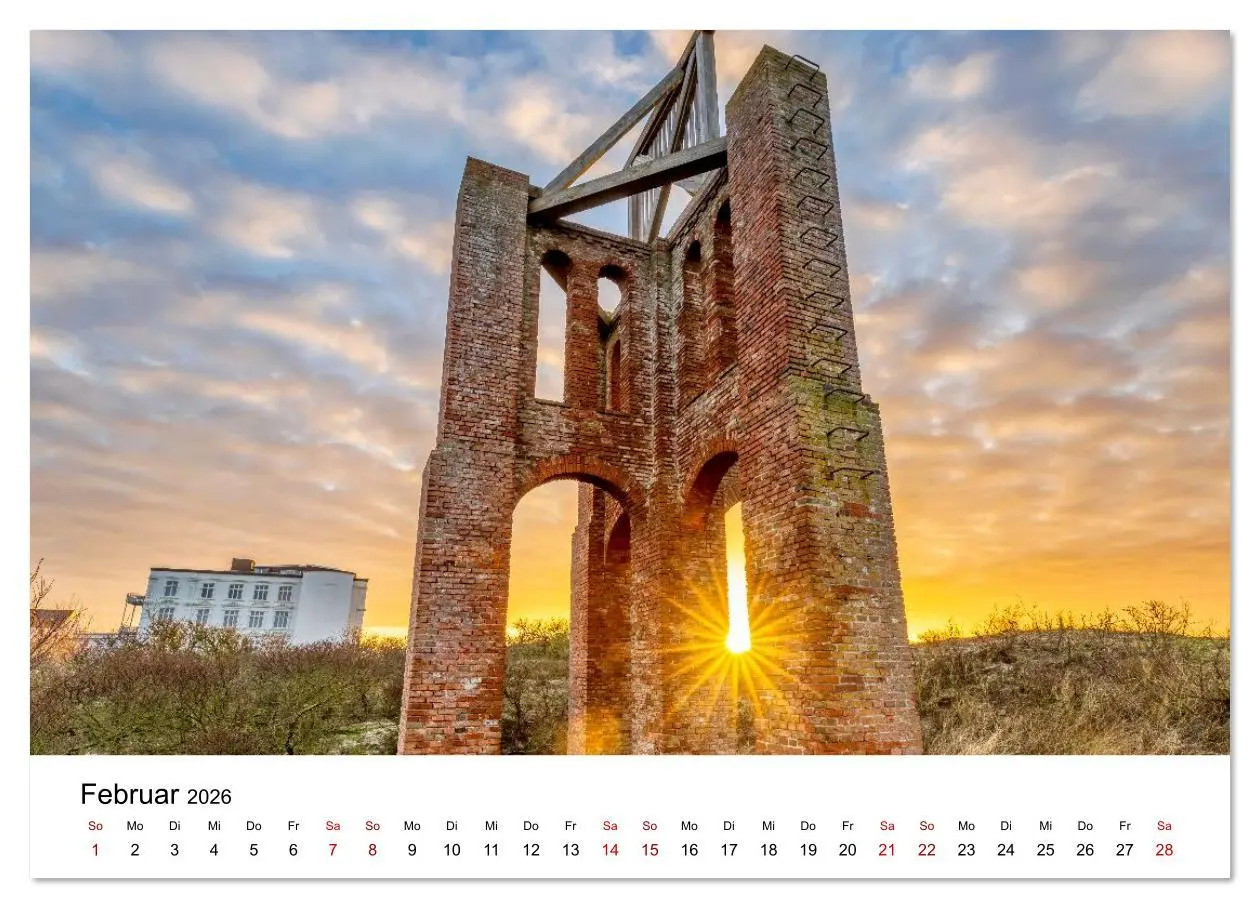 Bild: 9783516611113 | Insel Borkum - Ein Jahr zwischen Wind und Wellen (Wandkalender 2026...