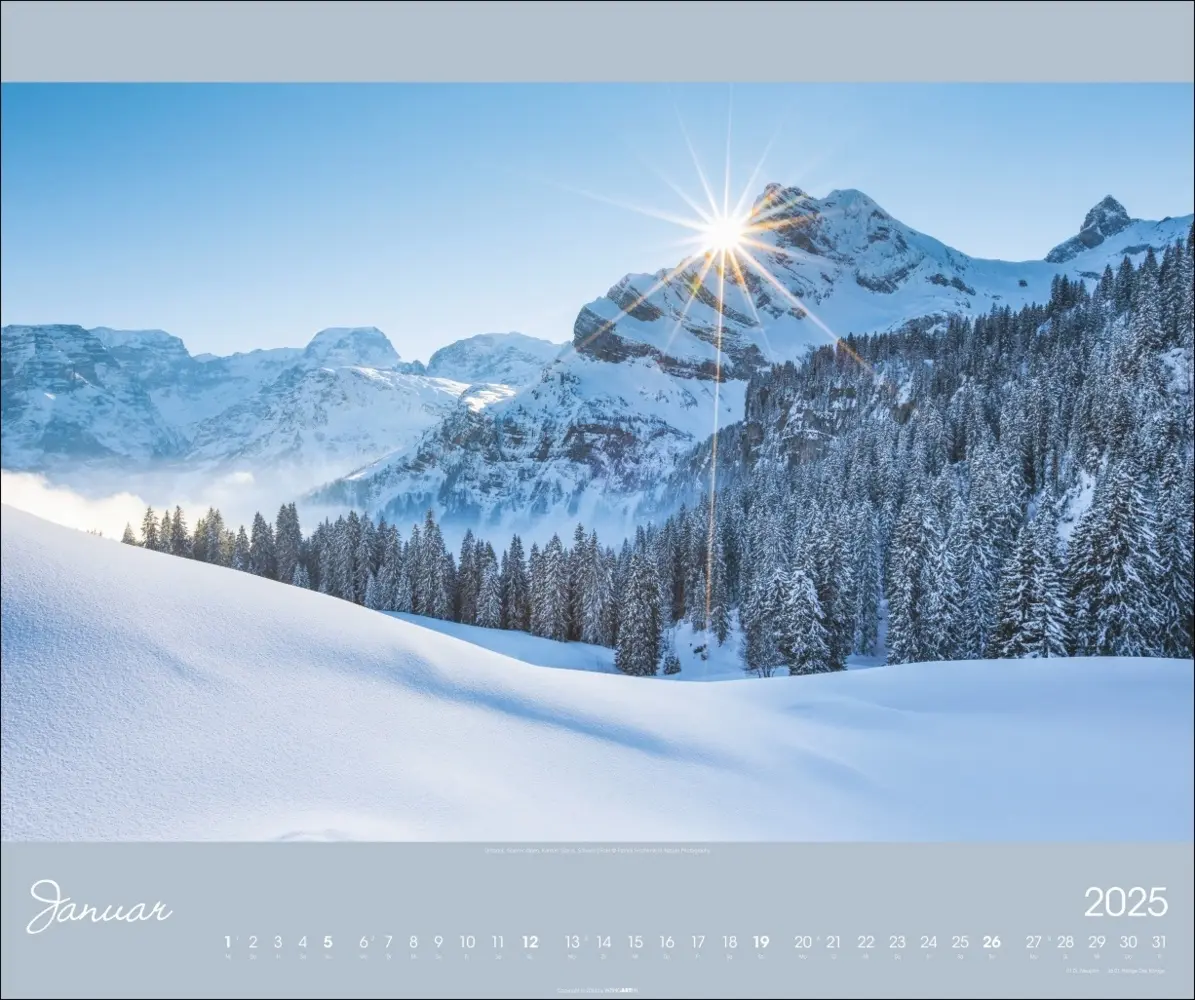 Bild: 9783839901113 | Alpen im Licht Kalender 2025 | Kalender | Spiralbindung | Deutsch