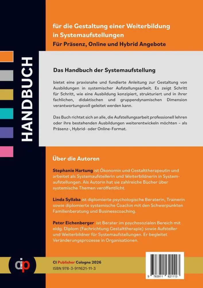 Bild: 9783911621113 | Handbuch für die Gestaltung einer Weiterbildung in Systemaufstellungen