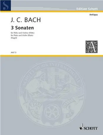 Cover: 9790001001113 | Sonaten(3) Fl/V. | Johann Sebastian Bach | Buch | Schott Music