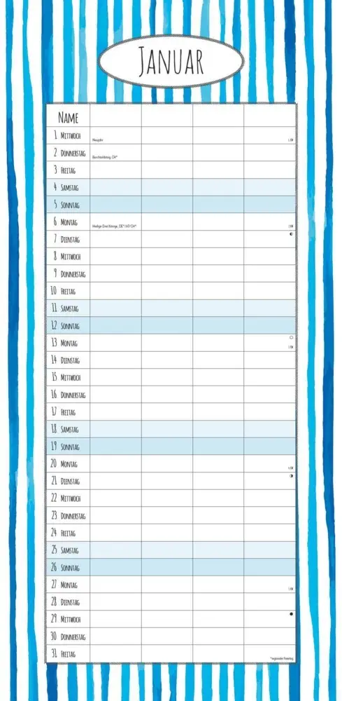 Bild: 4251732341213 | Alpha Edition - Familienplaner Deluxe 2025 Familienkalender,...