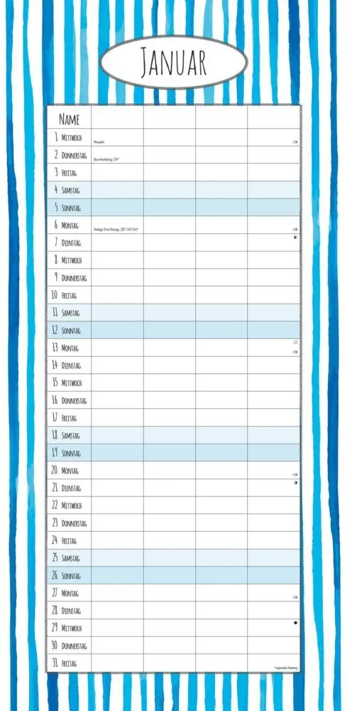 Bild: 4251732341213 | Alpha Edition - Familienplaner Deluxe 2025 Familienkalender,...