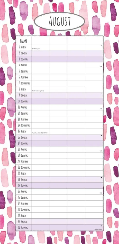 Bild: 4251732341213 | Alpha Edition - Familienplaner Deluxe 2025 Familienkalender,...