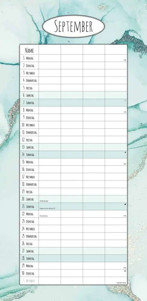 Bild: 4251732341213 | Alpha Edition - Familienplaner Deluxe 2025 Familienkalender,...