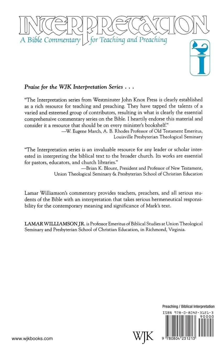 Rückseite: 9780804231213 | Mark | Interpretation: A Commentary for Preaching and Teaching | Buch