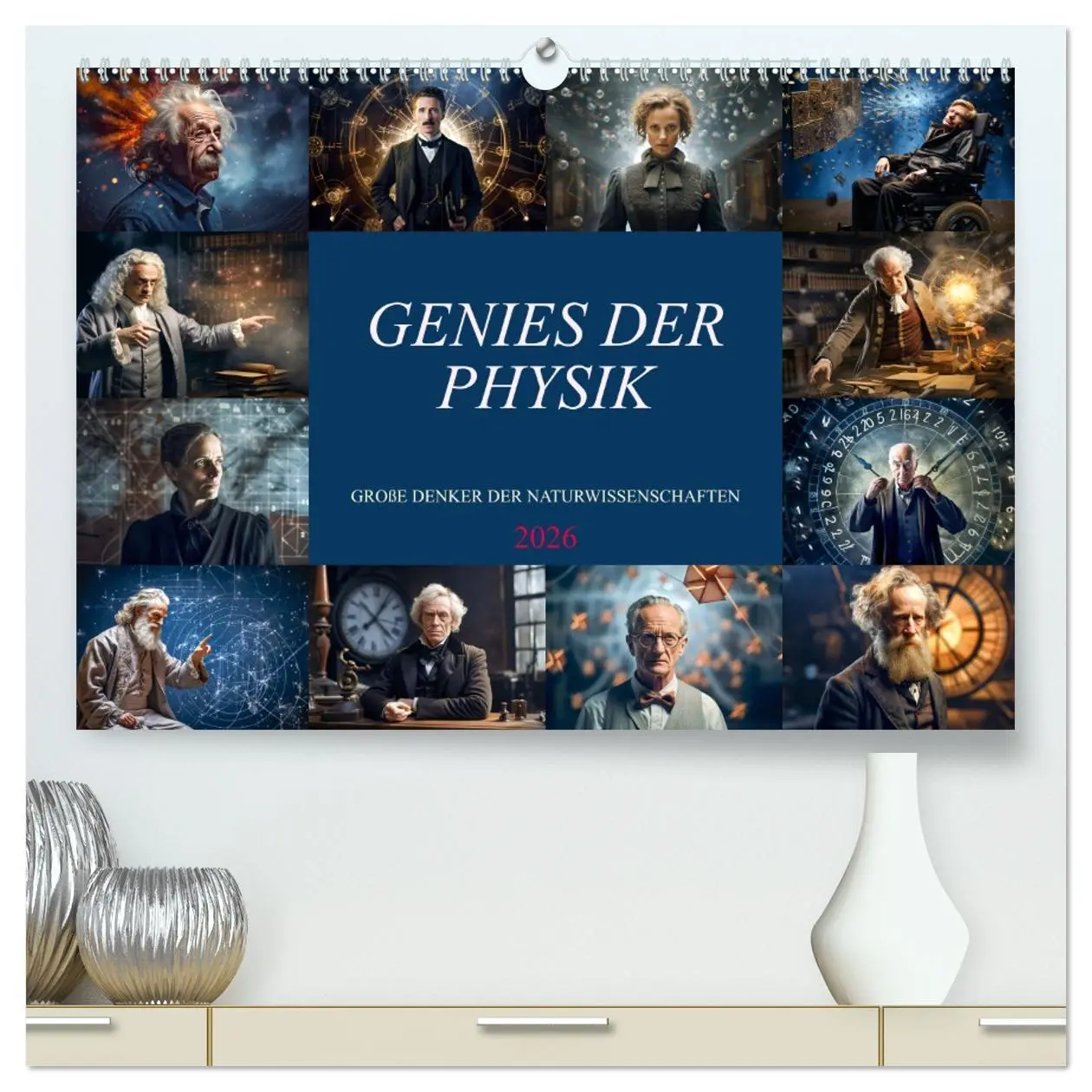 Cover: 9783457511213 | Genies der Physik (hochwertiger Premium Wandkalender 2026 DIN A2...
