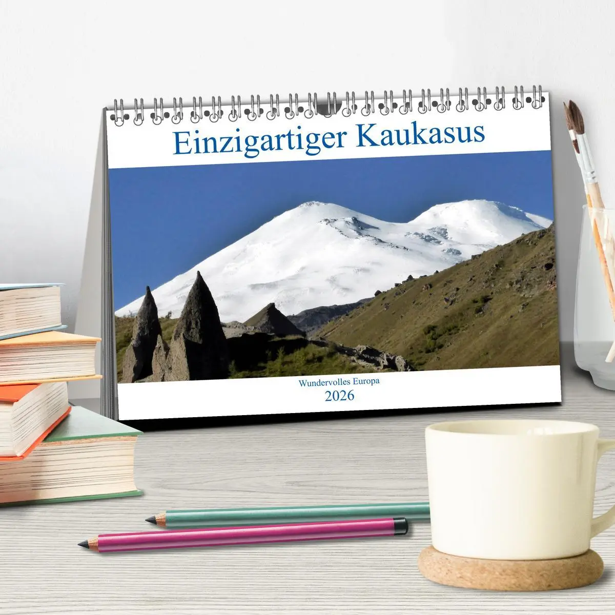 Bild: 9783457751213 | Einzigartiger Kaukasus (Tischkalender 2026 DIN A5 quer), CALVENDO...