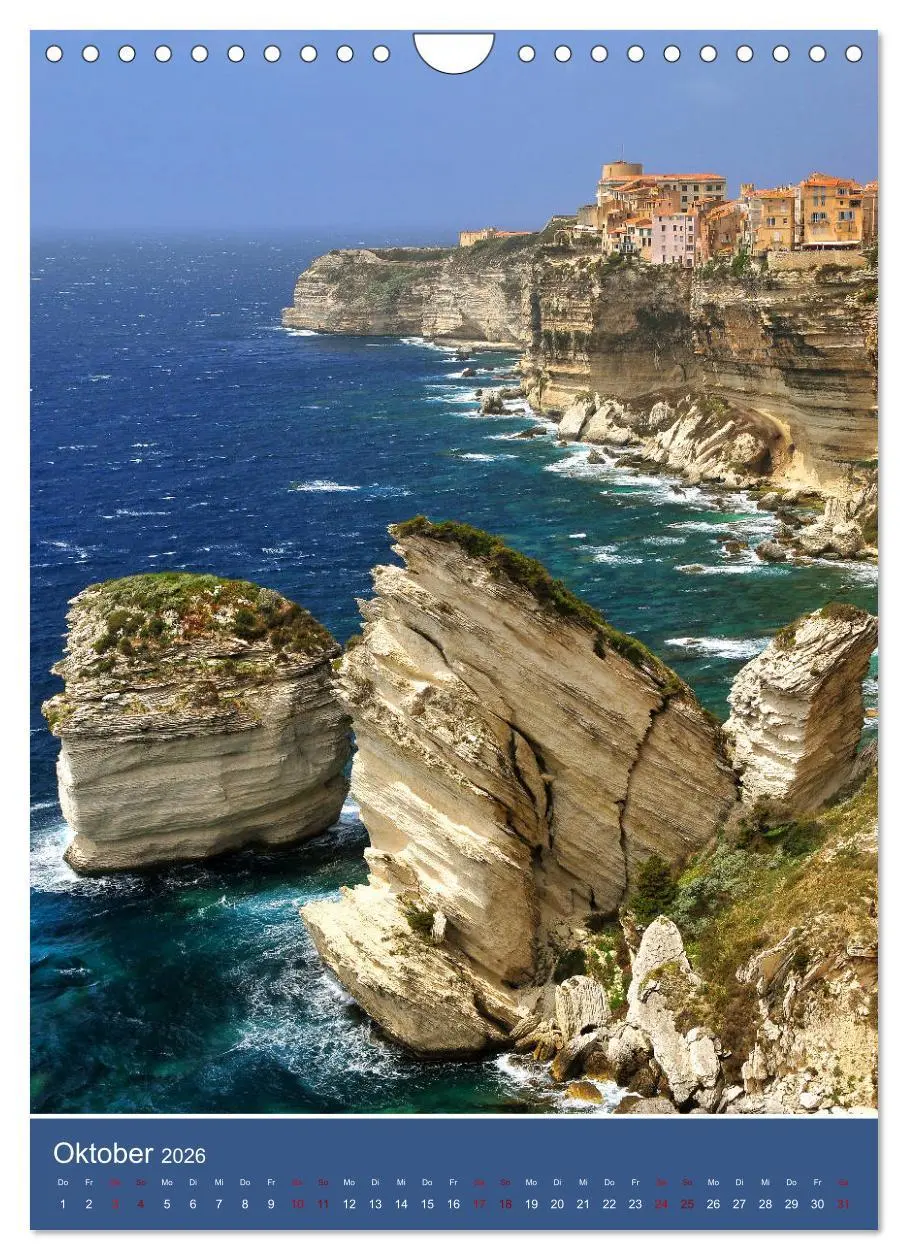 Bild: 9783516391213 | Korsika - Felsen und Meer (Wandkalender 2026 DIN A4 hoch), CALVENDO...